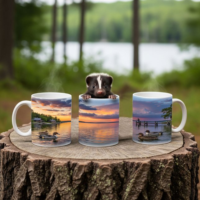 Caneca De Café Norte Pintail Dups Digital Mug Wrap Design (Criador carregado)