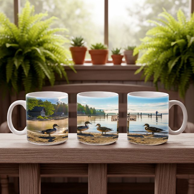 Caneca De Café Norte Pintail Dups Digital Mug Wrap Design (Criador carregado)