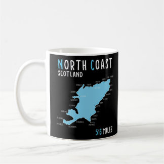 Caneca De Café North Coast 500 Driving Route Map Scotland NC500
