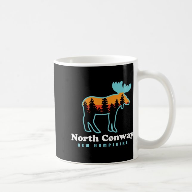 Caneca De Café North Conway New Hampshire Moose Mountains  (Direita)