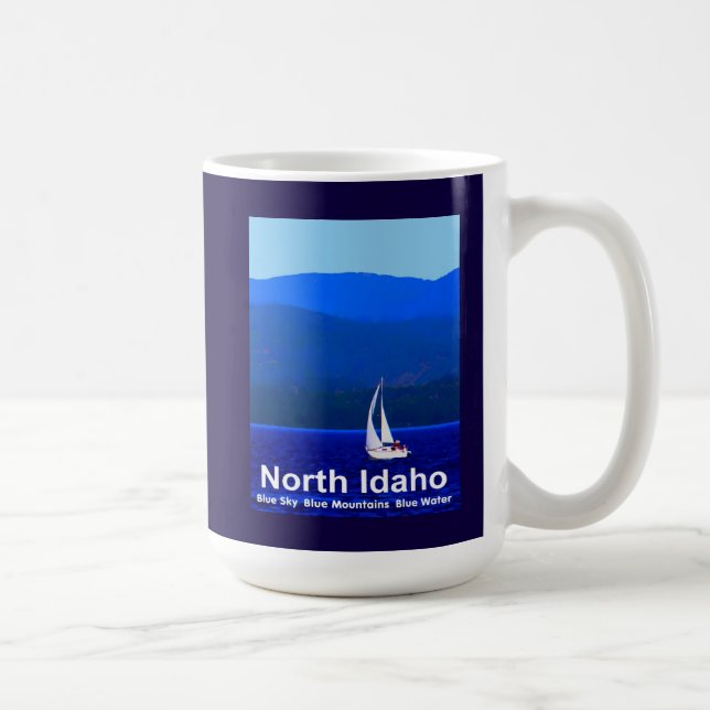 Caneca De Café North Idaho Blue (Direita)