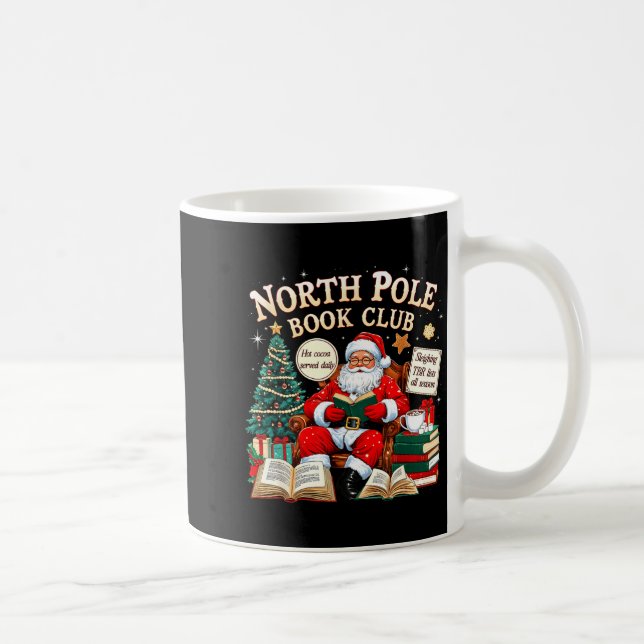 Caneca De Café North Le Book Club Cozy Christmas Reading Gift  (Direita)