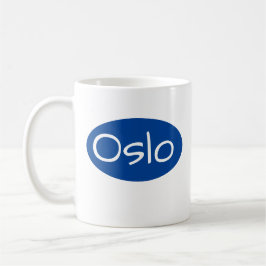Caneca De Café Noruega Oslo Unique Font Mug