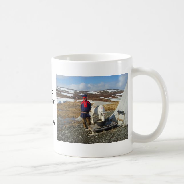 Caneca De Café Noruega, pagamento de Sami em Lapland (Direita)