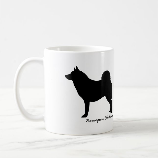 Caneca De Café Norueguês Elkhound (Esquerda)