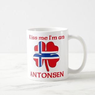 Caneca De Café Noruegueses personalizados beijam-me que eu sou