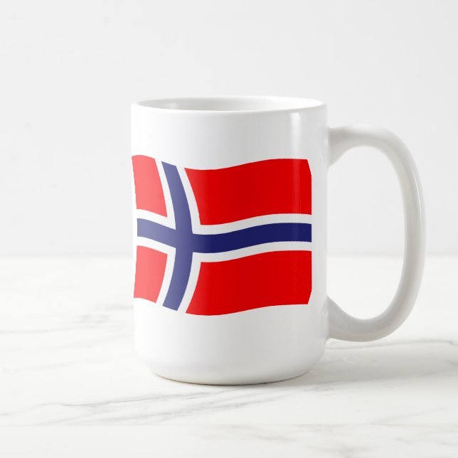 Caneca De Café Norway Flag Mug (Direita)