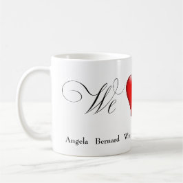 Caneca De Café Nós Amamos Mamãe com nomes