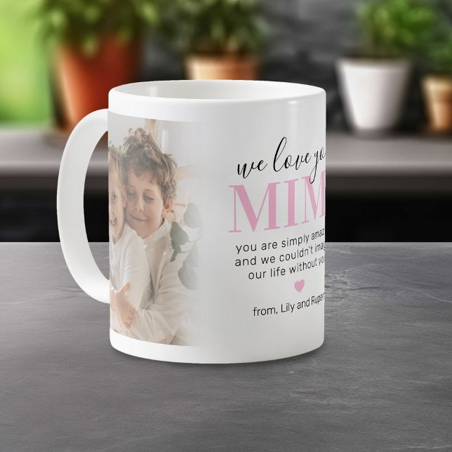 Caneca De Café Nós Amamos Você Mimi 2 Foto (Criador carregado)