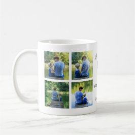 Caneca De Café Nós Amamos Você Papai 8-Foto Colagem Feliz Dia dos