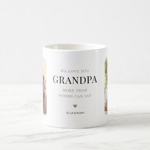 Caneca De Café Nós Amamos Você Vô Minimalista Multi Foto