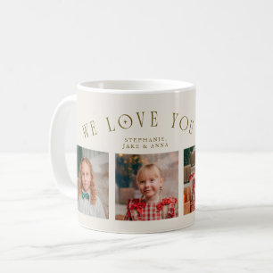 Caneca De Café Nós Amamos Você Vovô 4-Foto Creme