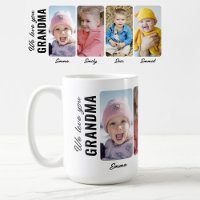 Nós Amamos Você Vovó 4 Netos Foto Personalizada