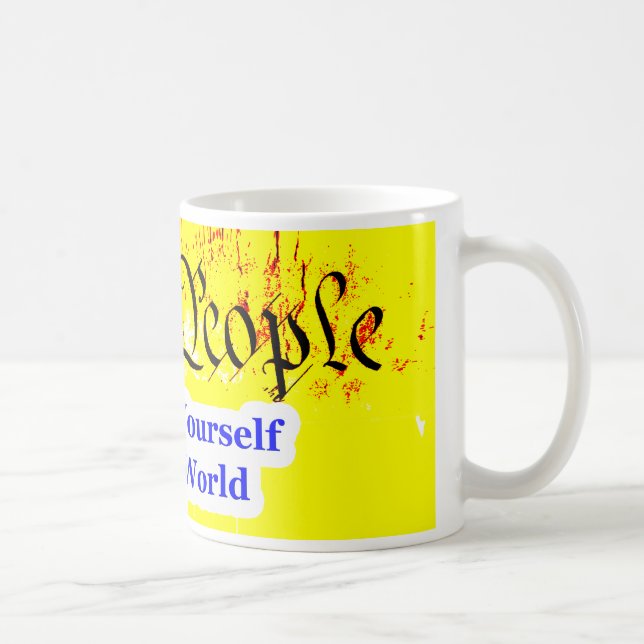 Caneca De Café Nós, As Pessoas, Nos Remombamos Do MUSEU Zazzle Gi (Direita)