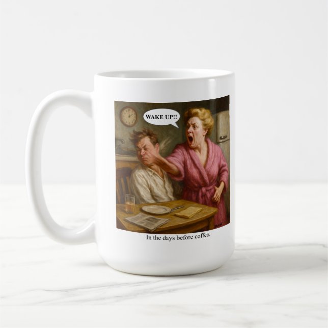 Caneca De Café Nos dias anteriores ao café. (Esquerda)