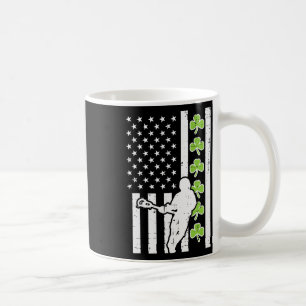 Caneca De Café Nós Flag Shamrock Lacrosse Vintage Lax Rua Patrick