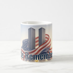 Caneca de Café 'Nós Lembramos' com Mensagem Editáv