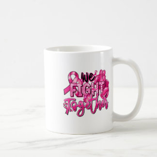 Caneca De Café Nós lutamos juntos contra o Cancer do guerreiro ro