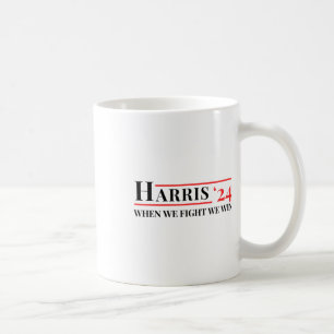 Caneca De Café Nós Lutamos Nós Vencemos Kamala 24 Harris 2024 Pat