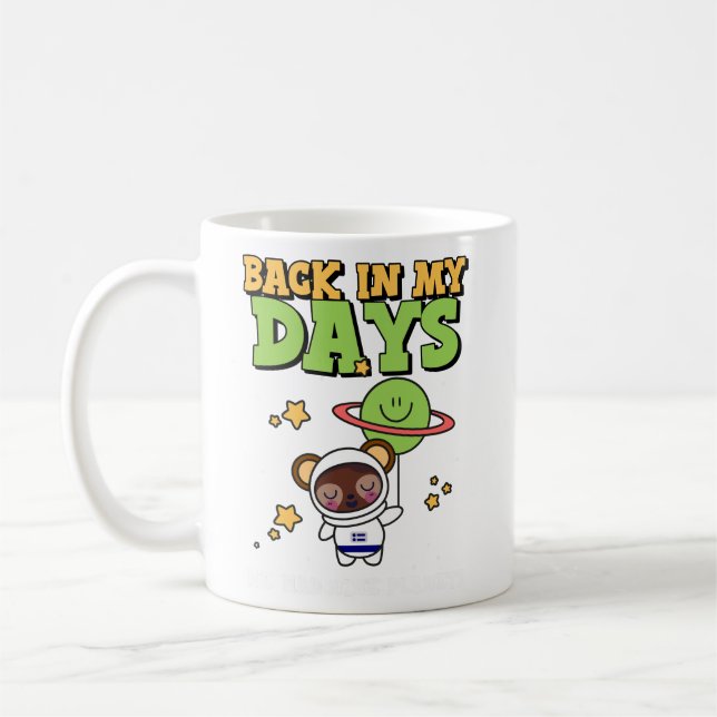 Caneca De Café Nos meus tempos tínhamos nove planetas (Esquerda)