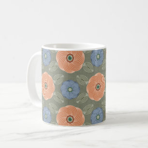 Caneca De Café Nos Olhos de uma Flor
