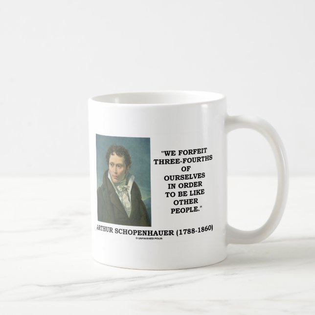 Caneca De Café Nós perdemos três quartos de nos para ser como (Direita)