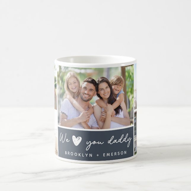 Caneca De Café Nós personalidade você Pai Colagem de Fotos (Centro)