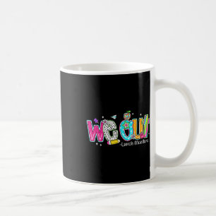 Caneca De Café Nós Saímos Monitores Felizes No Dia Passado Da Esc