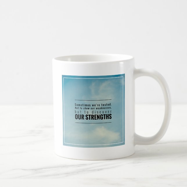 Caneca De Café Nós somos testados às vezes (Direita)
