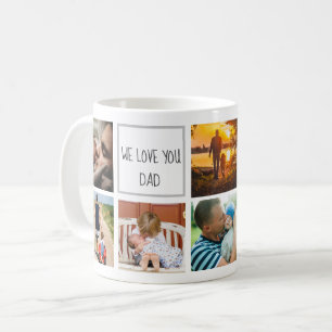 Caneca De Café Nós te amamos memórias da família do pai colagem f