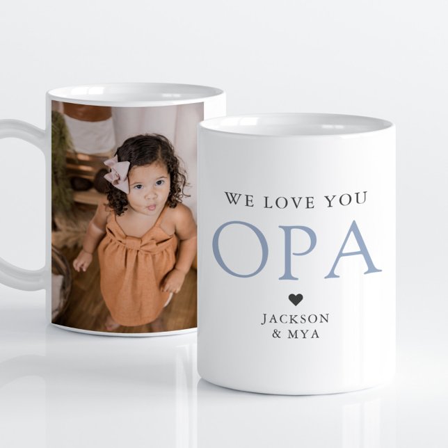 Caneca De Café Nós Te Amo A Foto Elegante Do Opa Mug (Criador carregado)