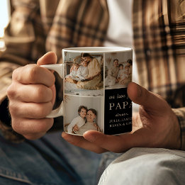 Caneca De Café Nós Te Amo Papá Elegante Foto Moderna 9