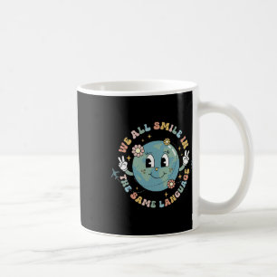 Caneca De Café Nós Todos Sorrimos Na Mesma Língua Esl Multilíngue