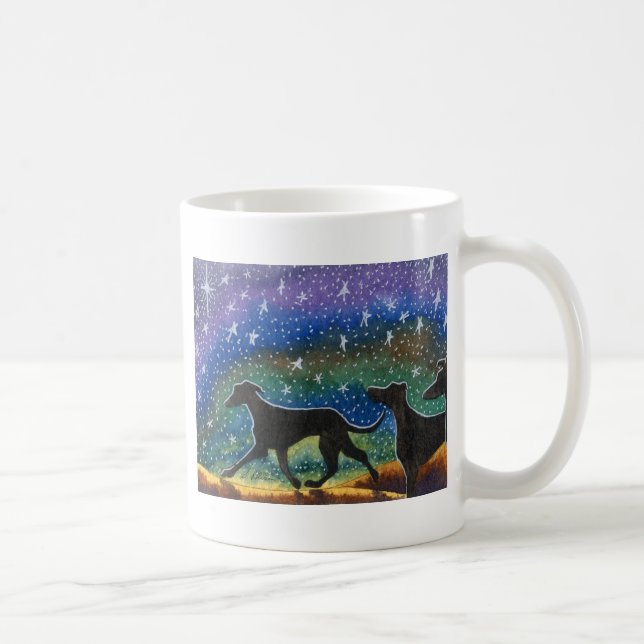 Caneca De Café Nós três cães do galgo (Direita)