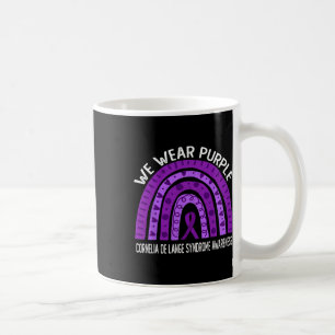 Caneca De Café Nós Usamos Roxo Para Conscientização Da Síndrome D