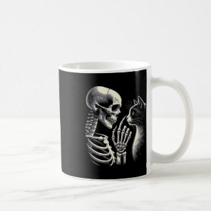 Caneca De Café Nose Nose Negra Dia de as Bruxas engraçado de Mão