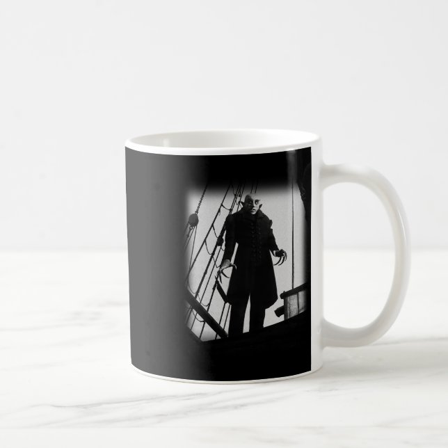 Caneca De Café Nosferatu Vampire Horror Dracula Vlad Tepes Poster (Direita)