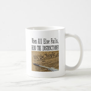 Caneca De Café Nossa constituição é as instruções