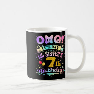 Caneca De Café Nossa É O 7º Aniversário Da Minha Irmãzinha Feliz