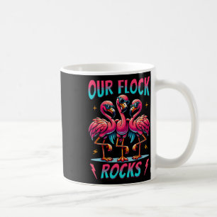 Caneca De Café Nossa Família Flocos Fogueira Fofa Façada Flamingo