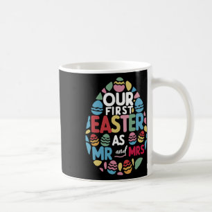 Caneca De Café Nossa Primeira Páscoa Como Sr. E Sra. Por Marido C