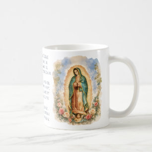 Caneca De Café Nossa Senhora de Guadalupe Oração Católica