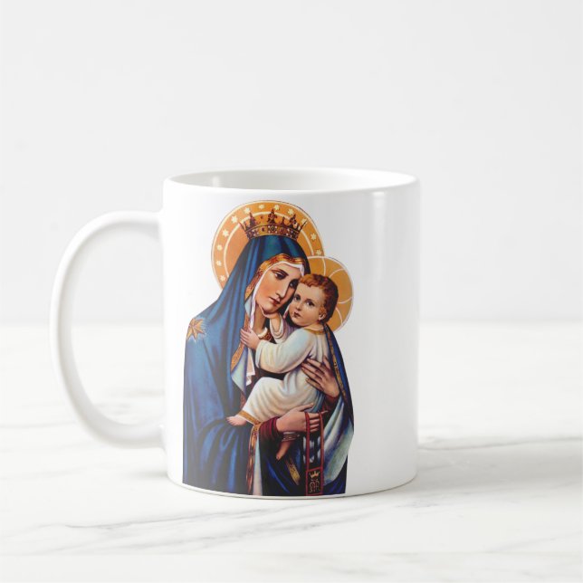 Caneca De Café Nossa Senhora do Carmo Arte Devocional (Esquerda)