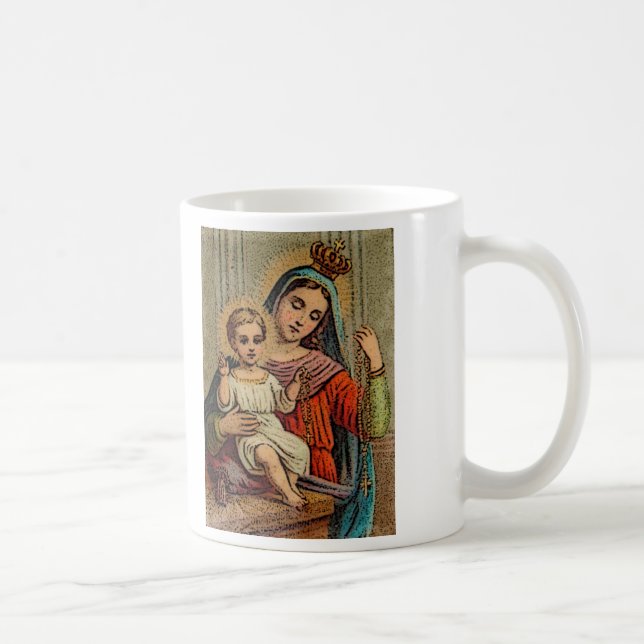 Caneca De Café Nossa senhora do rosário o mais santamente (Direita)