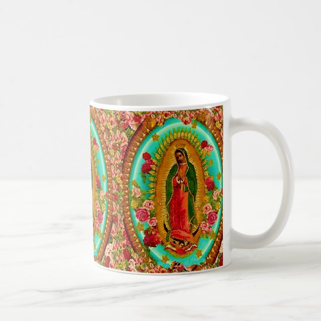 Caneca De Café Nossa Senhora Guadalupe Santo Virgem Mexicana Mari (Direita)