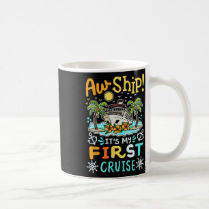Caneca De Café Nossa Viagem É Minha Primeira Viagem De Cruzeiro E