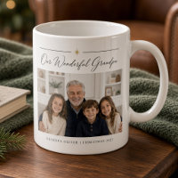 Nosso Avô Maravilhoso Foto Personalizada dos Netos