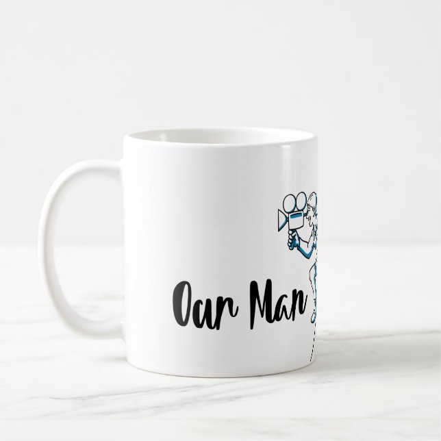 Caneca De Café Nosso Homem em Berlim - Tasse (blau) (Esquerda)