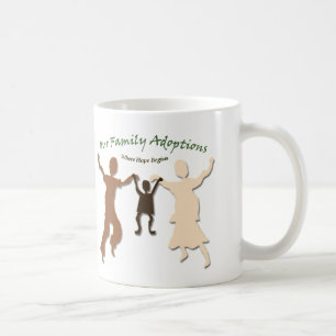 Caneca De Café Nosso logotipo das adopções da família
