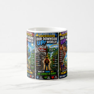 Caneca De Café Nosso Mundo de Cabeça para Baixo: A Escolha É Noss